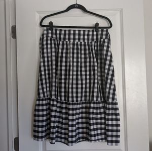 J Crew Gingham skirt